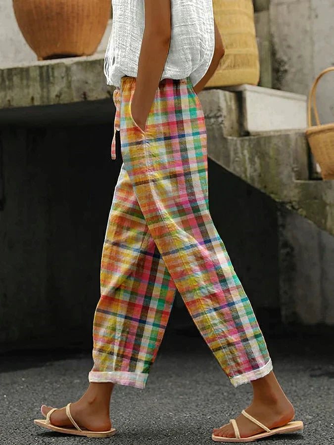 Valerie™ | Comfortable Checkered Pants