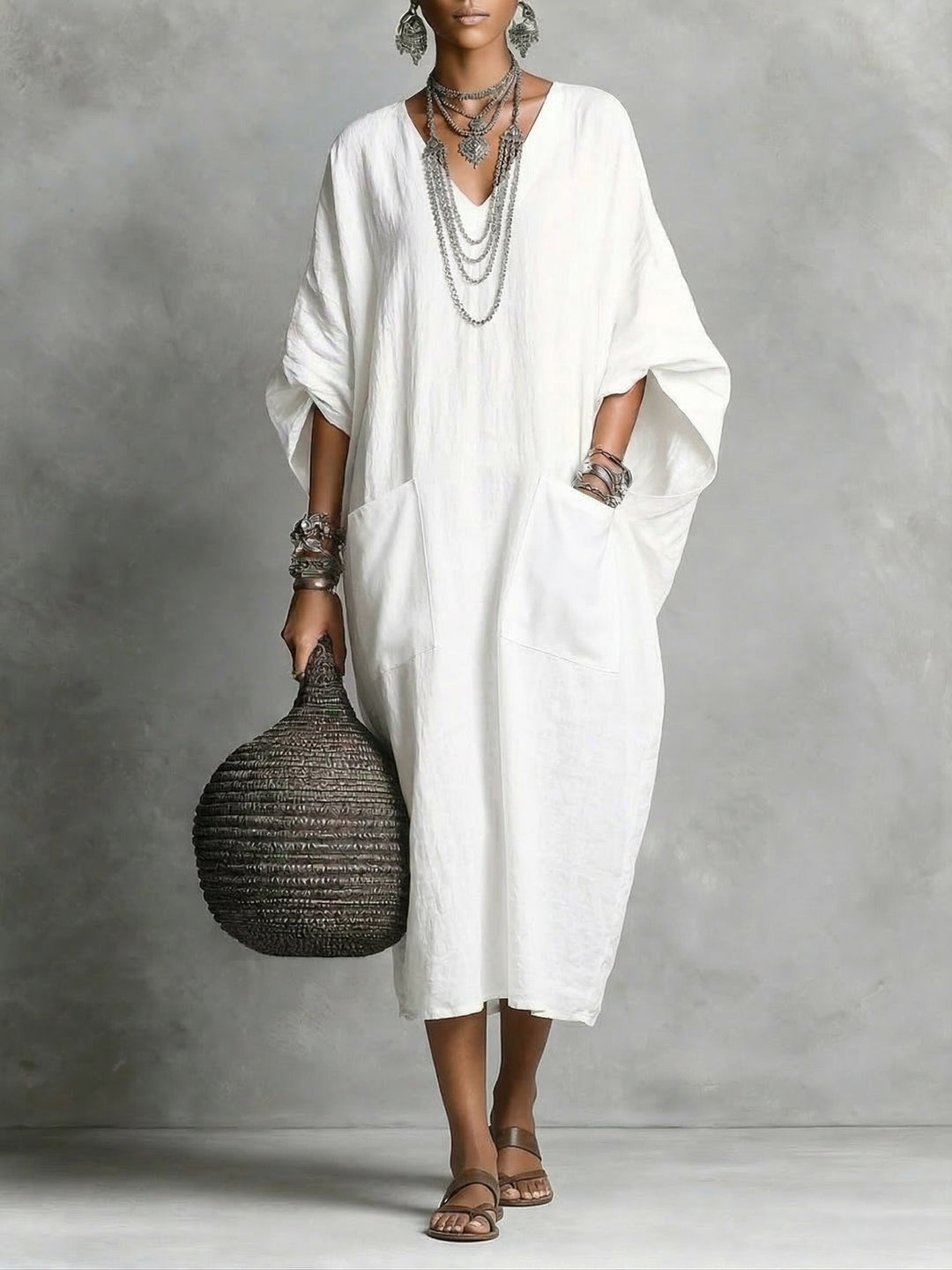 Kaia | Relaxed Kaftan Maxi Dress