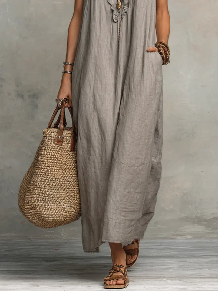 Sienna | Boho Ruffle Maxi Dress
